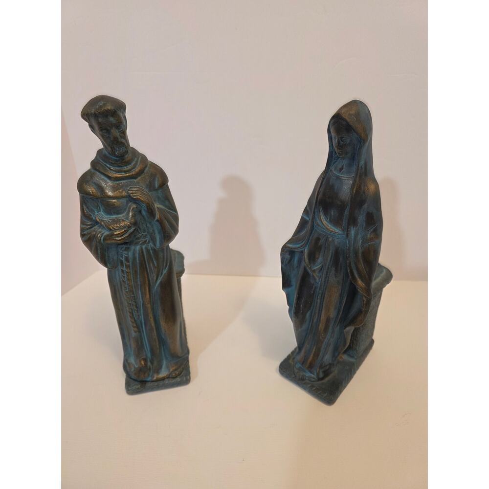 Jim Marvin Collection Statues of Mother of Mary & Religious Figural Bookends - Picture 10 of 13